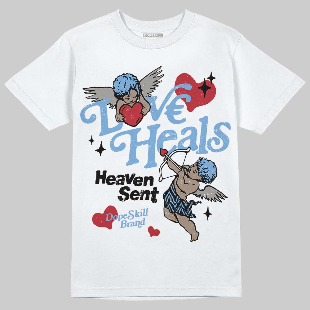 Jordan 12 Retro 'Melo' DopeSkill T-Shirt New Love Heals Graphic Streetwear - White