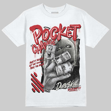 Jordan 4 “Flight Club” DopeSkill T-Shirt Pocket Change Graphic Streetwear - White