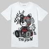Jordan 10 Retro Shadow (2025) DopeSkill T-Shirt Smile Through The Pain Graphic Streetwear - White