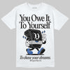 Awake NY x Jordan 5 Retro 'Black Racer Blue' DopeSkill T-Shirt Owe It To Yourself Graphic Streetwear - White 