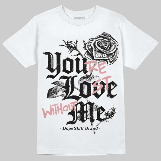 Harris Tweed x Wmns Dunk Low 'Black Phantom' DopeSkill T-Shirt You’re Lost Without Me Graphic Streetwear - White
