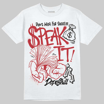 Jordan 1 Low OG "Chicago" DopeSkill T-Shirt Speak It Graphic Streetwear - White 