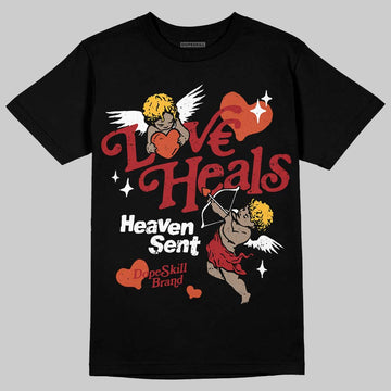 Nigel Sylvester x Air Jordan 4 ‘Brick by Brick’ DopeSkill T-Shirt New Love Heals Graphic Streetwear - Black