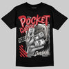 Jordan 4 “Flight Club” DopeSkill T-Shirt Pocket Change Graphic Streetwear - black
