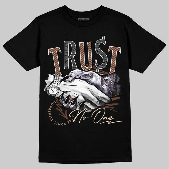 Harris Tweed x Wmns Dunk Low 'Sesame' DopeSkill T-Shirt Trust No One Graphic Streetwear - Black