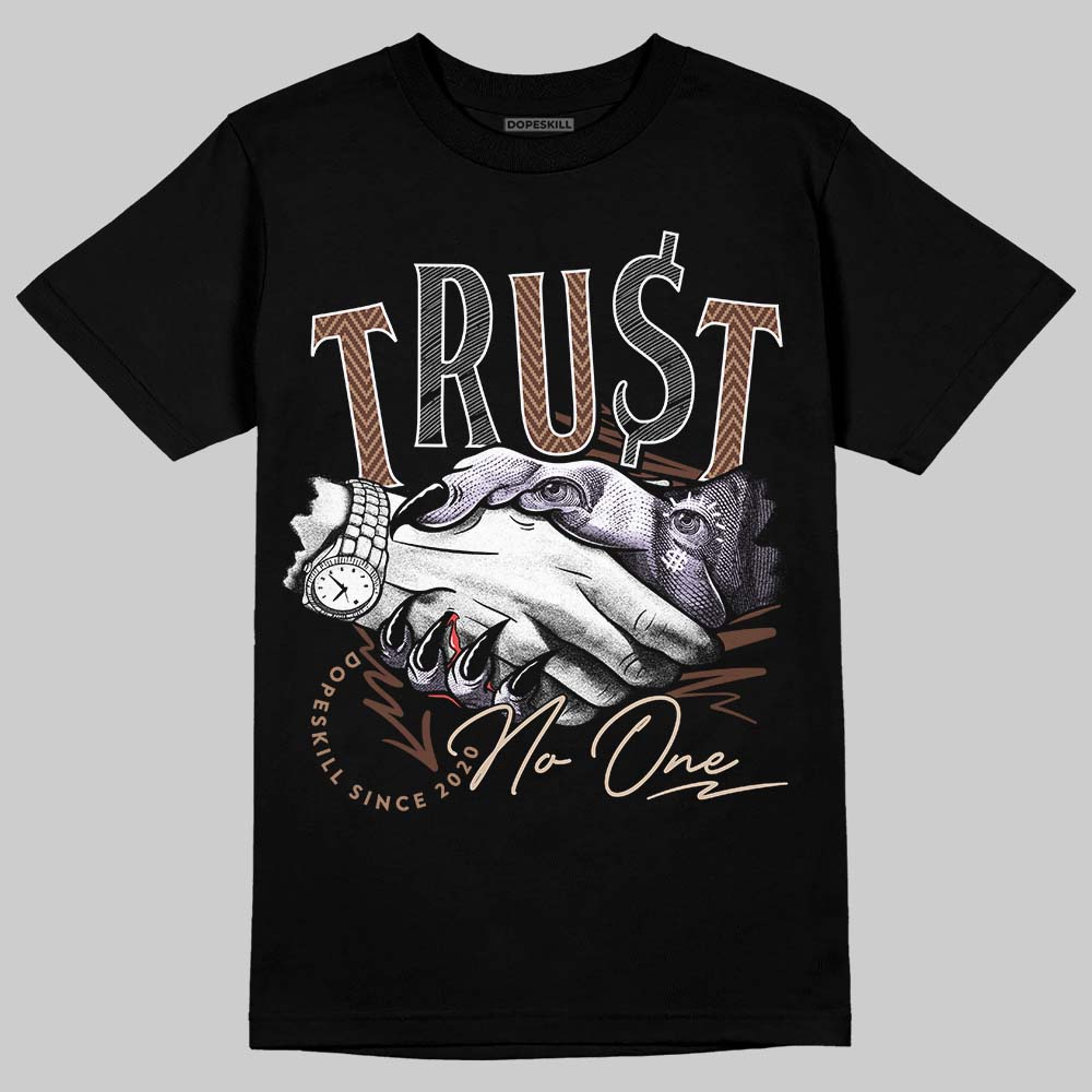 Harris Tweed x Wmns Dunk Low 'Sesame' DopeSkill T-Shirt Trust No One Graphic Streetwear - Black