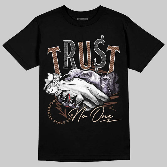 Harris Tweed x Wmns Dunk Low 'Sesame' DopeSkill T-Shirt Trust No One Graphic Streetwear - Black