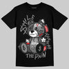 Jordan 10 Retro Shadow (2025) DopeSkill T-Shirt Smile Through The Pain Graphic Streetwear - Black
