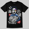 Jordan 3 "True Blue" DopeSkill T-Shirt Word Hard Rise Above Graphic Streetwear - Black