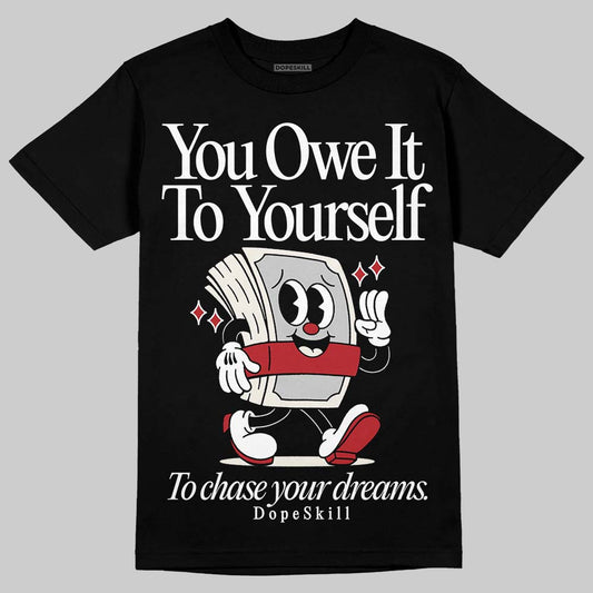 Nigel Sylvester x Jordan 1 Low OG “Nitro” DopeSkill T-Shirt Owe It To Yourself Graphic Streetwear - Black