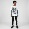 Black University Blue 5s DopeSkill T-Shirt Speak It Graphic