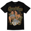 Jordan 5 "Olive" DopeSkill T-Shirt Queen Of Hustle Graphic Streetwear - Black