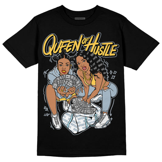 Jordan 13 “Blue Grey” DopeSkill T-Shirt Queen Of Hustle  Graphic Streetwear - Black