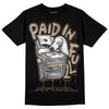Jordan 1 High OG “Latte” DopeSkill T-Shirt Paid In Full Graphic Streetwear - Black