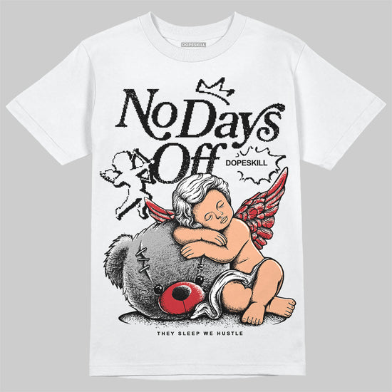 Jordan 11 “Bred Velvet” DopeSkill T-Shirt New No Days Off Graphic Streetwear - White