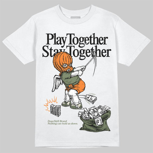 Jordan 4 Retro OG SP Undefeated (2025) DopeSkill T-Shirt Play together, Stay together Graphic Streetwear - White