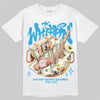 Jordan 4 Retro Military Blue DopeSkill T-Shirt Whippin Graphic Streetwear - White