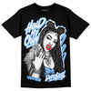 Jordan 9 Powder Blue DopeSkill T-Shirt New H.M.O Graphic Streetwear - Black