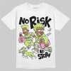 Chase B x Travis Scott x Jordan Jumpman Jack DopeSkill T-Shirt No Risk No Story Graphic Streetwear - White 