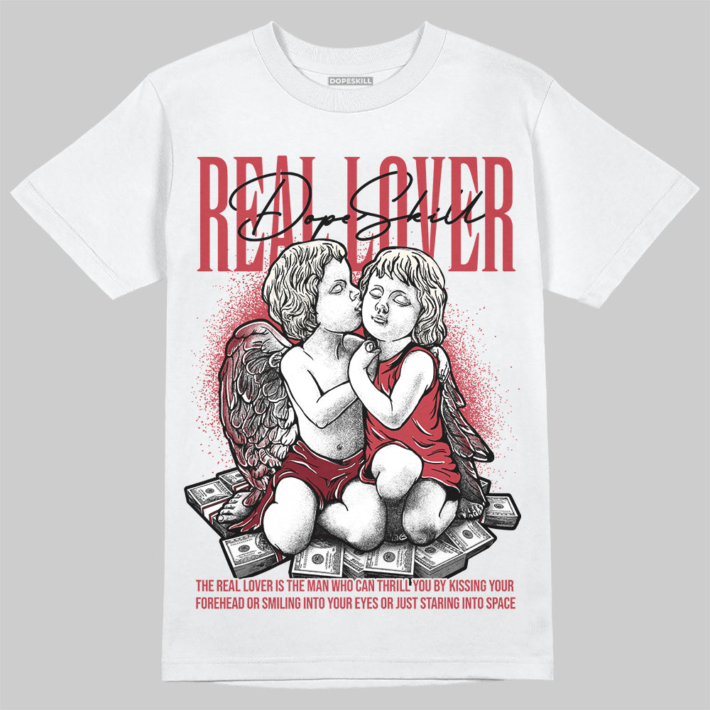 Jordan 4 “Sierra Red" DopeSkill T-Shirt Real Lover Graphic Streetwear - White 