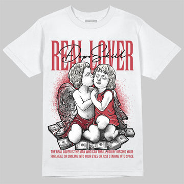 Jordan 4 “Sierra Red" DopeSkill T-Shirt Real Lover Graphic Streetwear - White 