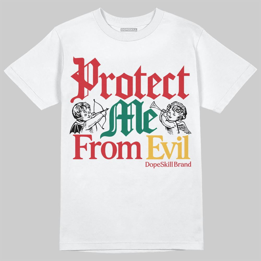 Jordan 3 Mexico 'El Vuelo' DopeSkill T-Shirt Protect Me From Evil Graphic Streetwear - White