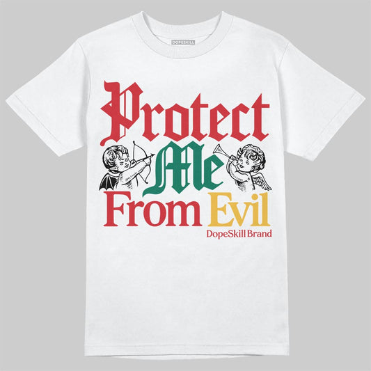 Jordan 3 Mexico 'El Vuelo' DopeSkill T-Shirt Protect Me From Evil Graphic Streetwear - White