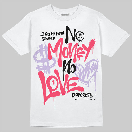 Jordan 5 Low “Peanut Butter Jelly” DopeSkill T-Shirt No Money No Love Typo Graphic Streetwear - White
