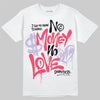 Jordan 5 Low “Peanut Butter Jelly” DopeSkill T-Shirt No Money No Love Typo Graphic Streetwear - White
