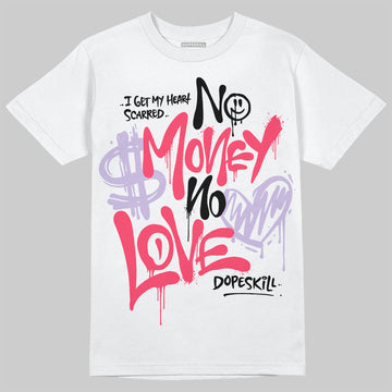 Jordan 5 Low “Peanut Butter Jelly” DopeSkill T-Shirt No Money No Love Typo Graphic Streetwear - White