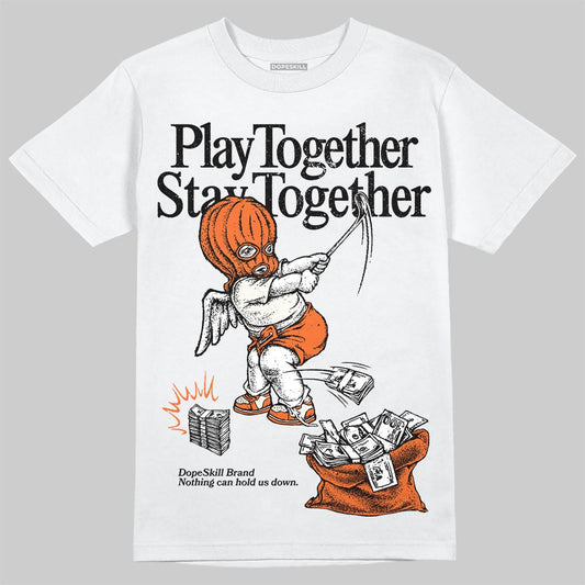 Jordan 1 Retro High OG Shattered Backboard (2025) DopeSkill T-Shirt Play together, Stay together Graphic Streetwear - White