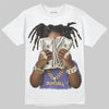 Jordan 4 Retro Lakers DopeSkill T-Shirt Rich Youth Graphic Streetwear - White