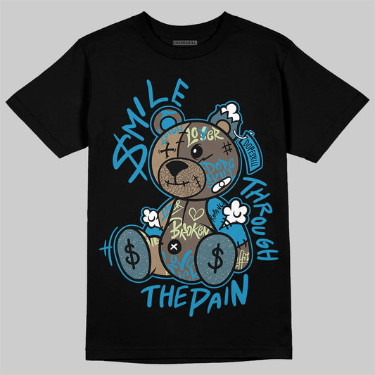Jordan 3 GS “We Outside” DopeSkill T-Shirt Smile Through The Pain Graphic Streetwear - Black