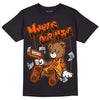 Jordan 12 Retro Brilliant Orange DopeSkill T-Shirt Money Is Our Motive Bear Graphic Streetwear - Black