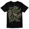 Air Max 90 Ballistic Neutral Olive DopeSkill T-Shirt No Money No Love Typo Graphic Streetwear - black