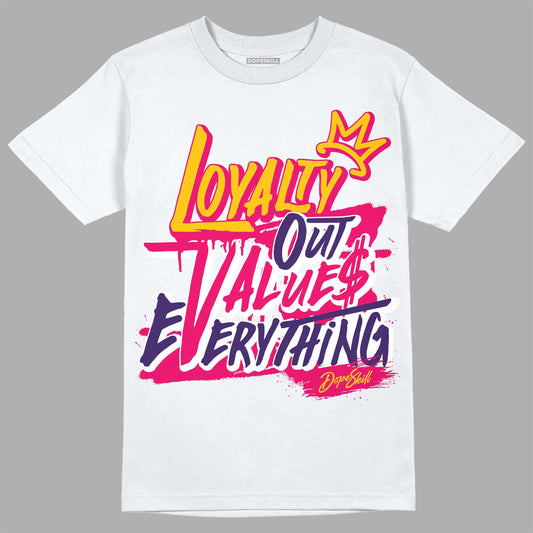 Jordan 3 Retro SP J Balvin Medellín Sunset DopeSkill T-Shirt LOVE Graphic Streetwear - White 