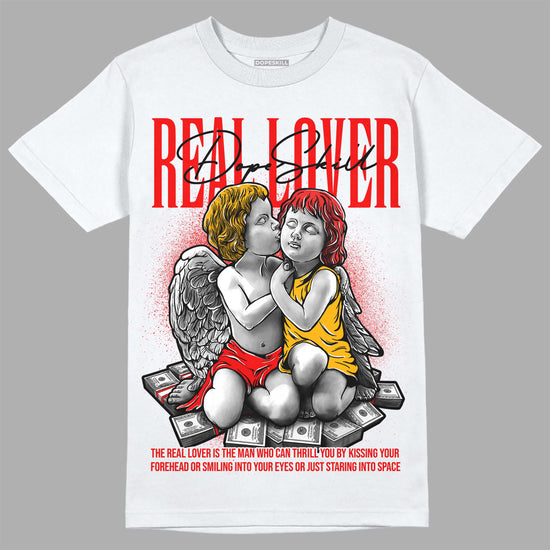 Red Sneakers DopeSkill T-Shirt Real Lover Graphic Streetwear - White