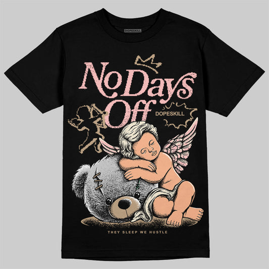 Nike Air Force 1 Low Canvas “Linen” DopeSkill T-Shirt New No Days Off Graphic Streetwear - Black