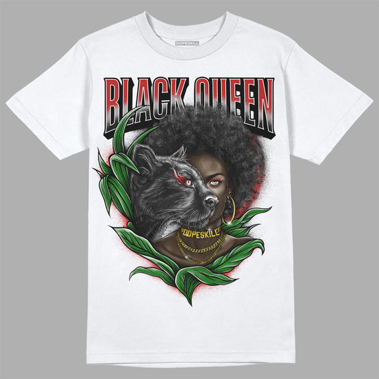 Jordan 14 "Black/White" DopeSkill T-Shirt New Black Queen Graphic Streetwear - White 