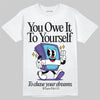 Jordan 8 Retro 'Aqua' 2025 DopeSkill T-Shirt Owe It To Yourself Graphic Streetwear - White 