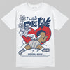 Jordan 4 SB “Summit White/Navy” DopeSkill T-Shirt No Fake Love Graphic Streetwear - White