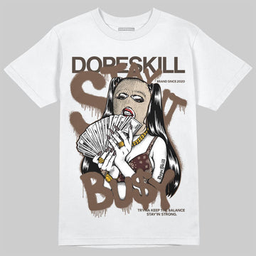 A Ma Maniére x Air Jordan 4 “Dark Mocha” DopeSkill T-Shirt Stay It Busy Graphic Streetwear - White