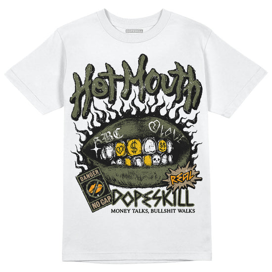 Air Max 90 Ballistic Neutral Olive DopeSkill T-Shirt Hot Mouth Graphic Streetwear - WHite