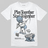 Jordan 40 “Blue Suede” DopeSkill T-Shirt Play together, Stay together Graphic Streetwear - White