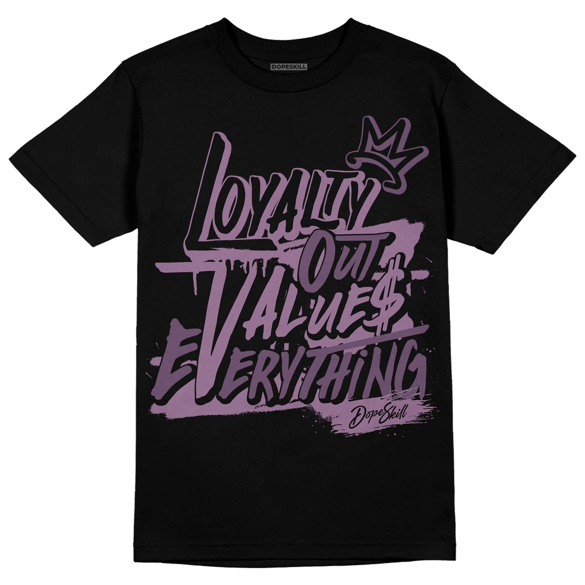 Jordan 2 “Mauve/Off-Noir” DopeSkill T-Shirt LOVE Graphic Streetwear - Black