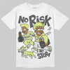 Jordan 4 GS “Light Lemon Twist” DopeSkill T-Shirt No Risk No Story Graphic Streetwear - White