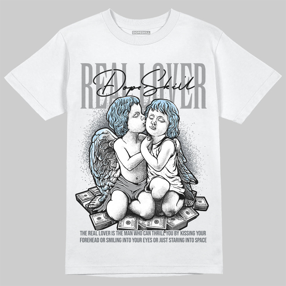 Jordan 5 Retro Wolf Grey (2026) DopeSkill T-Shirt Real Lover Graphic Streetwear - White 