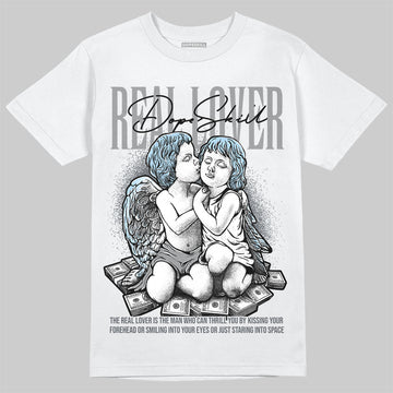 Jordan 5 Retro Wolf Grey (2026) DopeSkill T-Shirt Real Lover Graphic Streetwear - White 