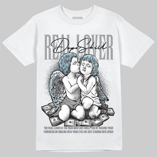 Jordan 5 Retro Wolf Grey (2026) DopeSkill T-Shirt Real Lover Graphic Streetwear - White 