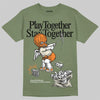 Jordan 4 Retro OG SP Undefeated (2025) DopeSkill T-Shirt Play together, Stay together Graphic Streetwear - Military Green